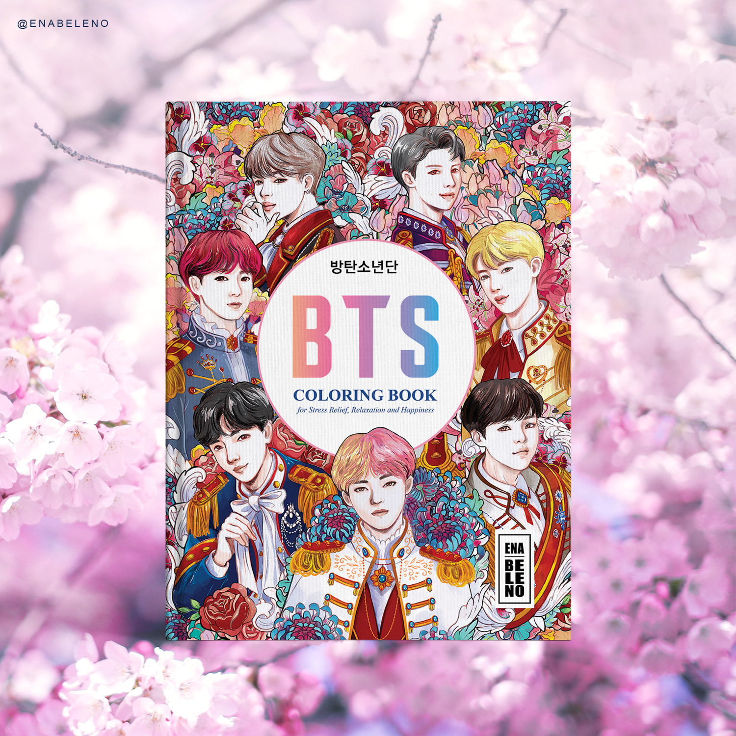 Bts Coloring Book 8 5 By 11 Large Size For Stress Relief